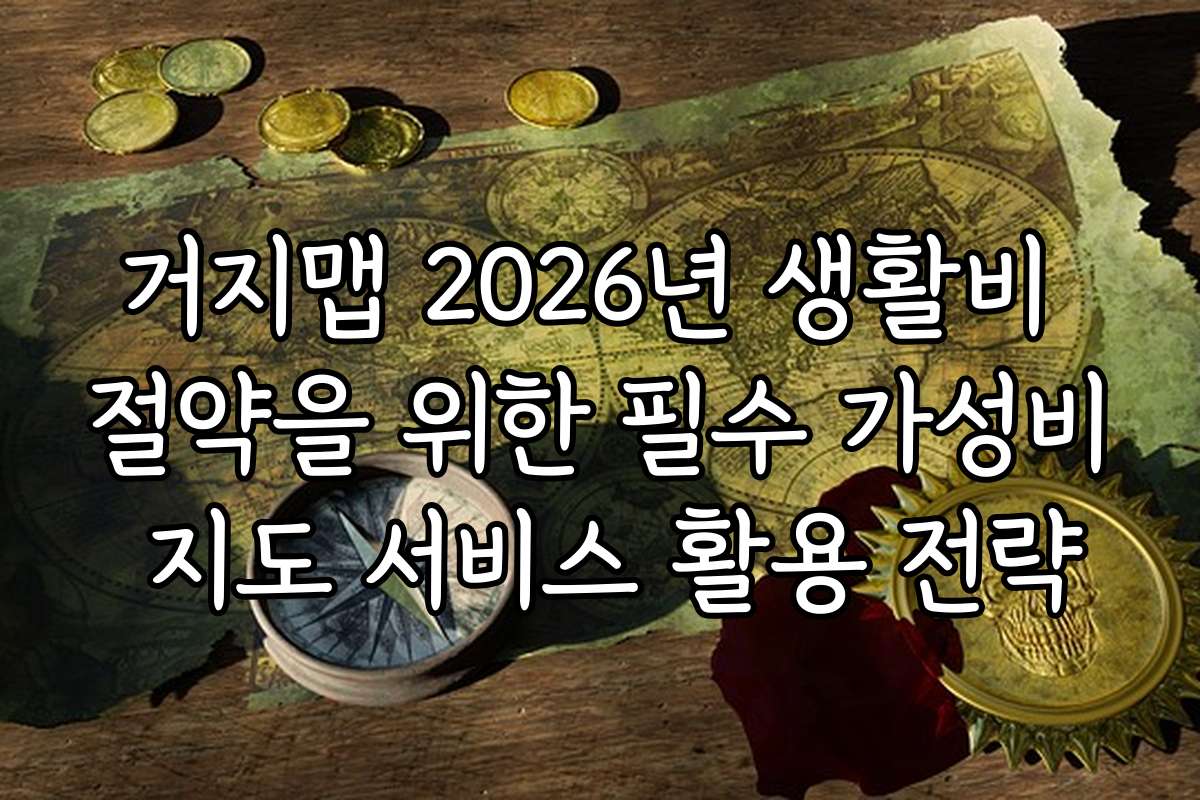 거지맵 2026년 생활비 절약을 위한 필수 가성비 지도 서비스 활용 전략