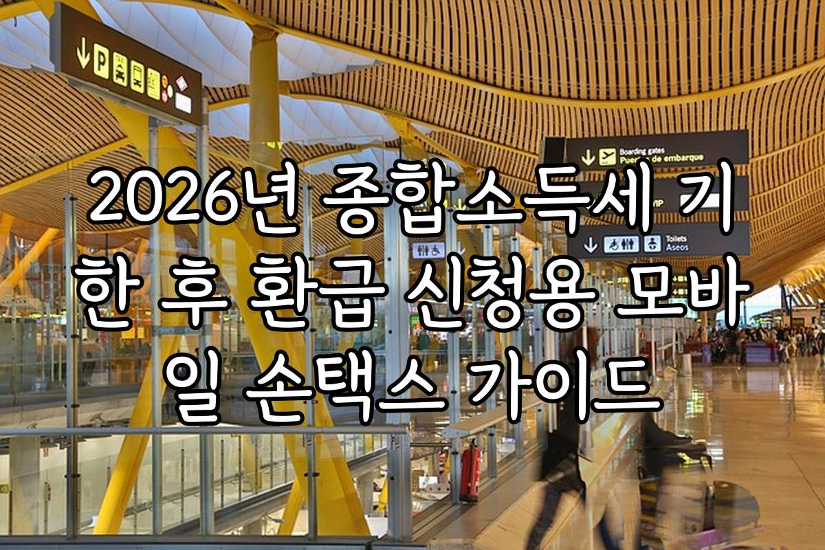2026년 종합소득세 기한 후 환급 신청용 모바일 손택스 가이드