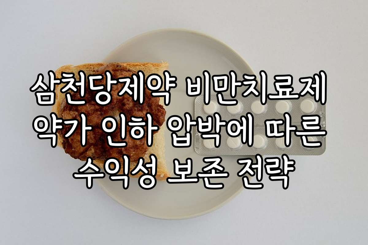삼천당제약 비만치료제 약가 인하 압박에 따른 수익성 보존 전략