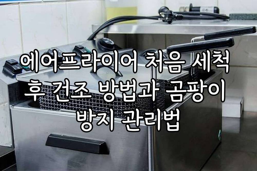 에어프라이어 처음 세척 후 건조 방법과 곰팡이 방지 관리법
