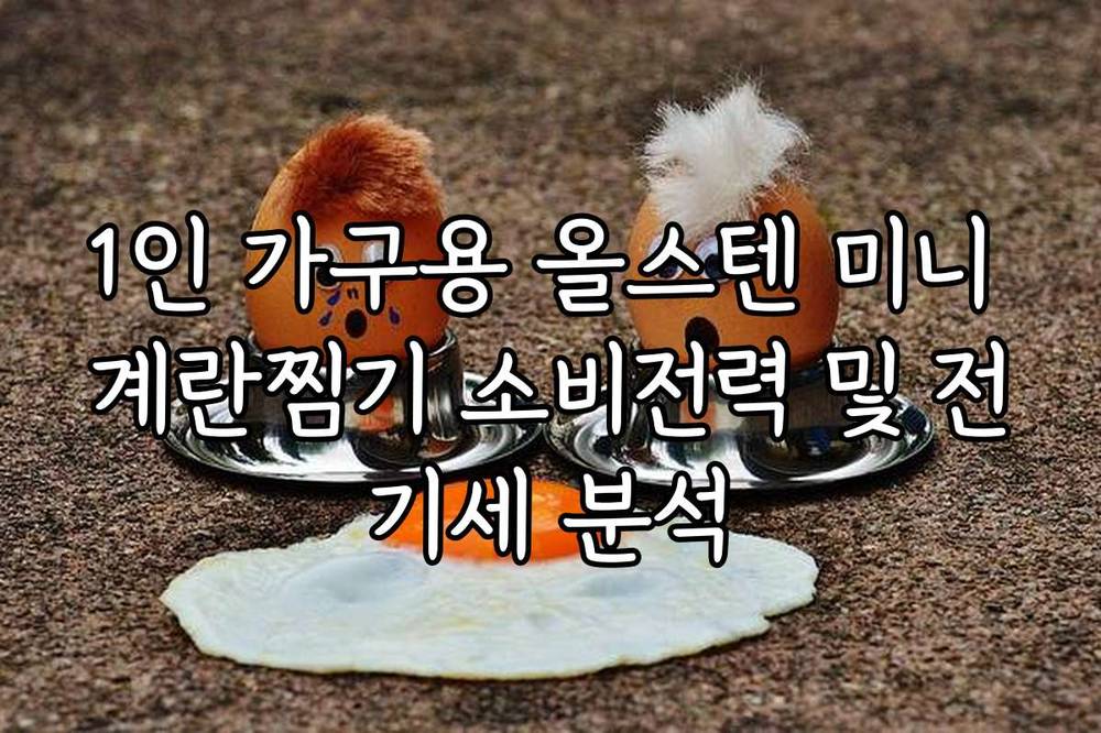 1인 가구용 올스텐 미니 계란찜기 소비전력 및 전기세 분석