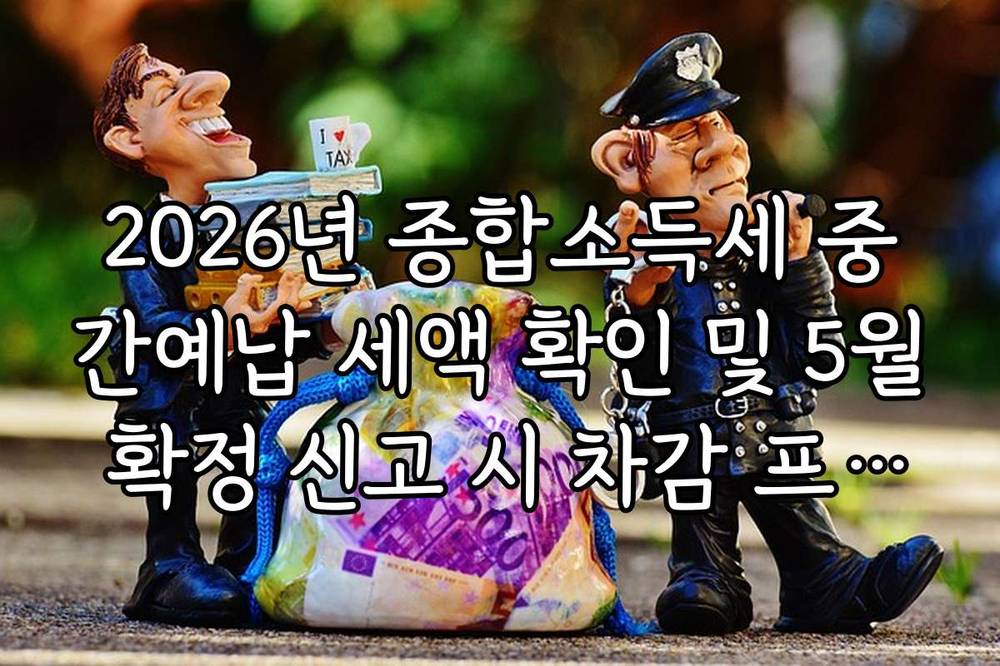 2026년 종합소득세 중간예납 세액 확인 및 5월 확정 신고 시 차감 프로세스