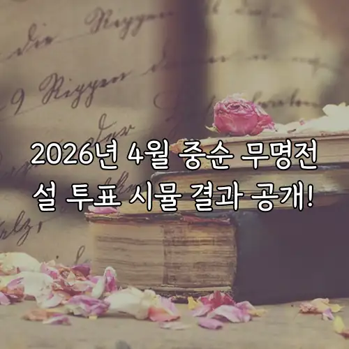 2026년 4월 중순 무명전설 투표 시뮬 결과 공개!