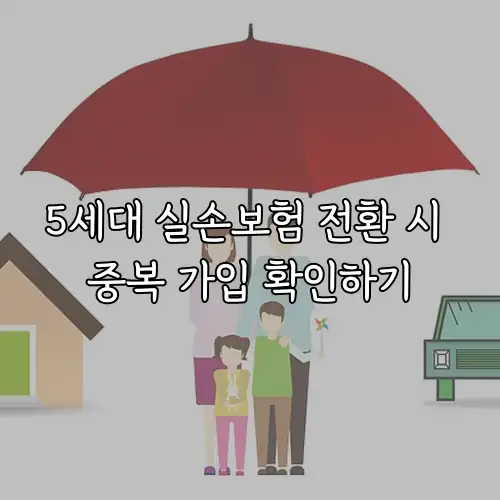 5세대 실손보험 전환 시 중복 가입 확인하기