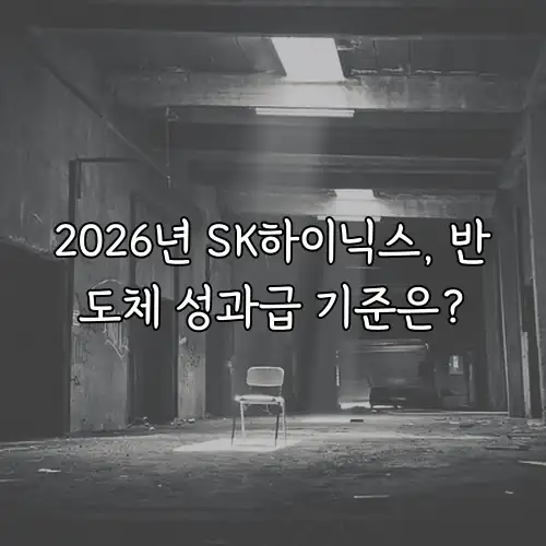 2026년 SK하이닉스, 반도체 성과급 기준은?