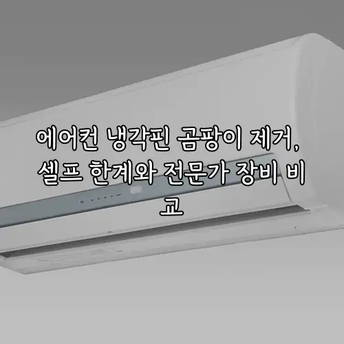 에어컨 냉각핀 곰팡이 제거, 셀프 한계와 전문가 장비 비교