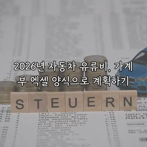 2026년 자동차 유류비, 가계부 엑셀 양식으로 계획하기