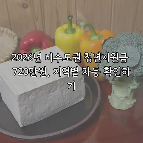 2026년 비수도권 청년지원금 720만원, 지역별 차등 확인하기