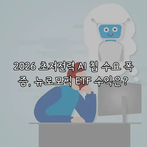 2026 초저전력 AI 칩 수요 폭증, 뉴로모픽 ETF 수익은?