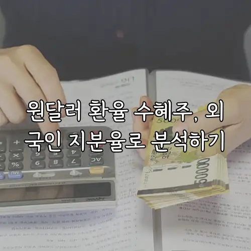 원달러 환율 수혜주, 외국인 지분율로 분석하기